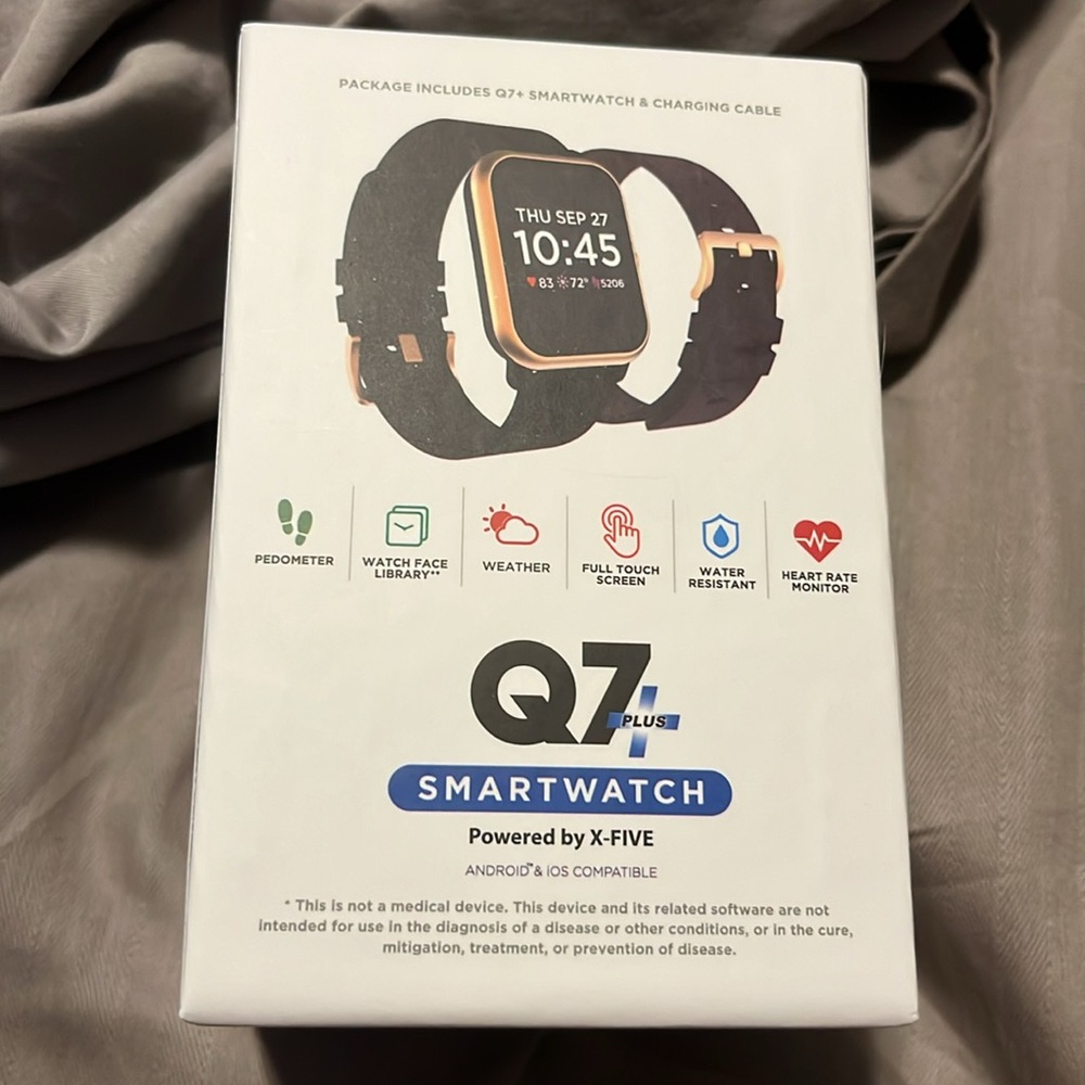 Q7+ Smartwatch - New! Still Sealed! Android and iOS compatible - Picture 5 of 11